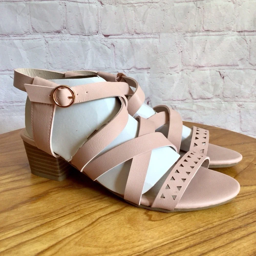 The Children's Place Pink High Heel Sandals - Size 2